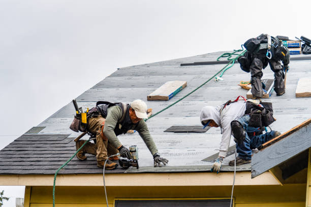 Professional Roofing technician working in Folcroft, PA